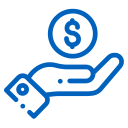 pay money in hand icon