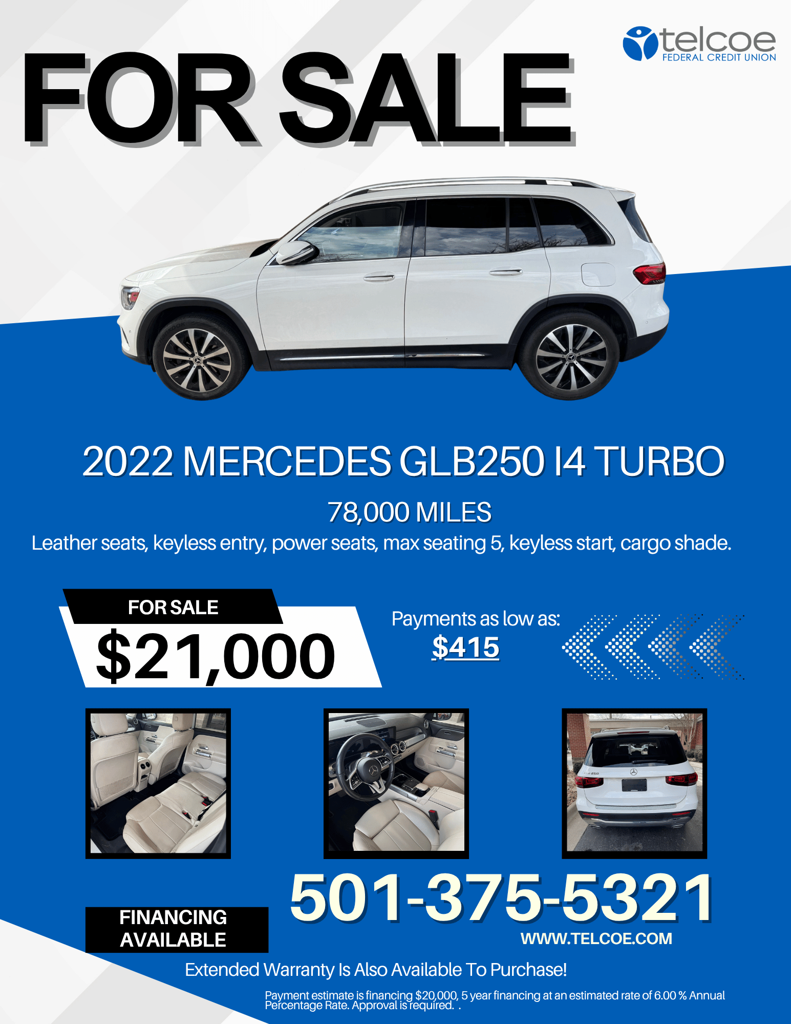 white mercedes for sale call  501-375-5321